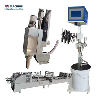 Umschlagmachine 3ACQ3 6 Kanäle 3 Geschütze Hot Melt Folder Klebmaschine