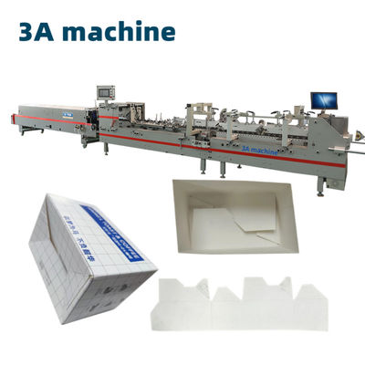 Vorgefaltete Bodenverschluss Wellkartonbox Folder Gluer Maschine mit 380V3P Spannung