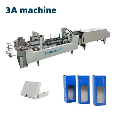 Zustand CQT-800 Karton/Golfgelenktes Geradlinie-Box-Folder-Klebmaschine 250 m/min