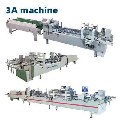 PLC-gesteuerte automatische Folderaufklebmaschine für Seitenklebstoff