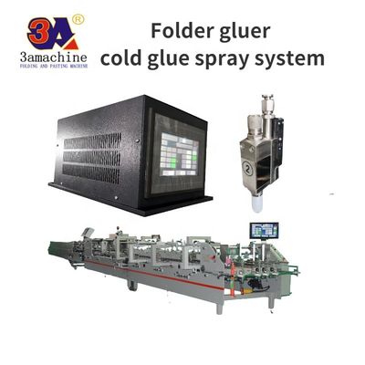 Anpassungsfähiges Hochgeschwindigkeits-Vier-Geschütz-Automatisches Kaltklebsystem für Papierformmaschine