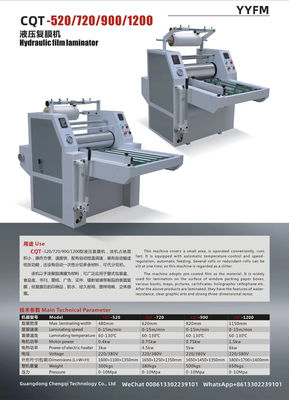 CQT-720 Halbautomatischer Taschenlaminierer Hydraulische Laminierungsmaschine Schneidmaschine