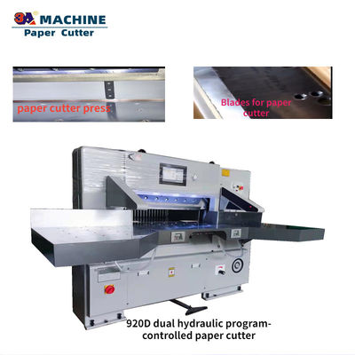 237x137x187cm Größe QZYK92 Seite an Seite programmbestützte Papierschneider mit 50 m/min Geschwindigkeit