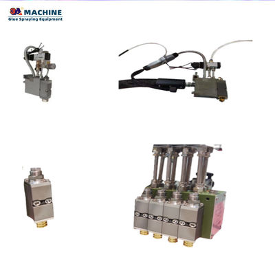 Automatisches System zur Verteilung von Heißschmelzklebstoffen mit einem Steuergerät und einer Waffe