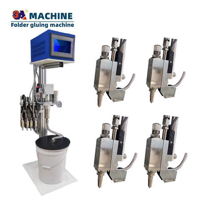 Maximalgeschwindigkeit Pneumatisch angetriebene 3A-CQ-4 Papierklebmaschine mit kaltem Kleberrollensystem