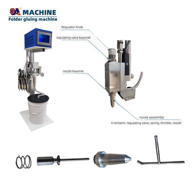 3A-CQ-Klebepapiermaschine Halbautomatische kalte Klebe-Sprühpistole mit automatischer Qualität