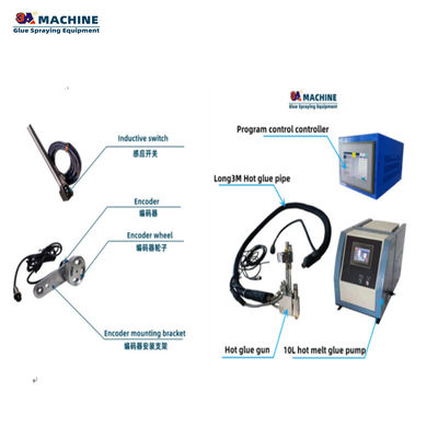 10L-Pumpe 3A10L-4 Warmschmelz-Klebsystem für 95KG-Klebmaschine und 4 Pistolen