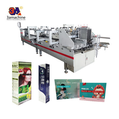 PLC-gesteuerte 3A Kartonmappenklebmaschine für die automatische Boxproduktion