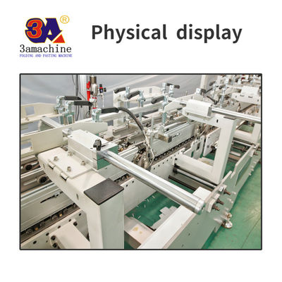 PLC-gesteuerte 3A Kartonmappenklebmaschine für die automatische Boxproduktion