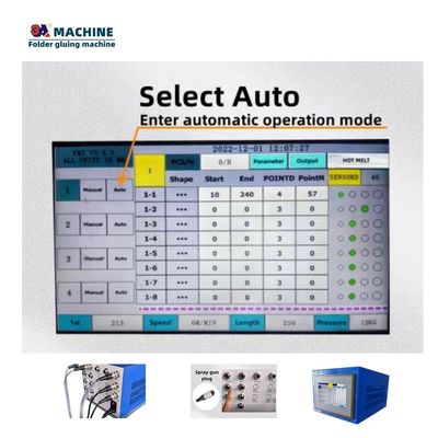 Maximale Arbeitsfrequenz 500 Punkte/sec Mini Box Folder Glue für das schnelle Folder Glue