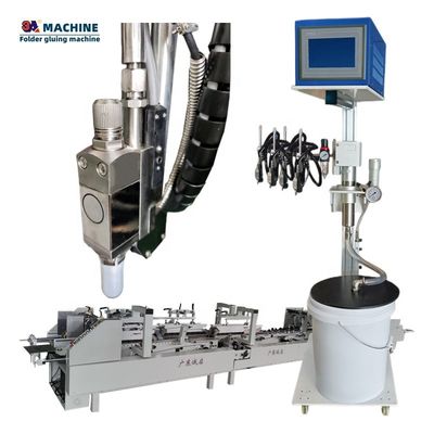 6 Kanäle 1 Kanone Automatische Mini Box Klappklebermaschine mit Druck 2-8Bar