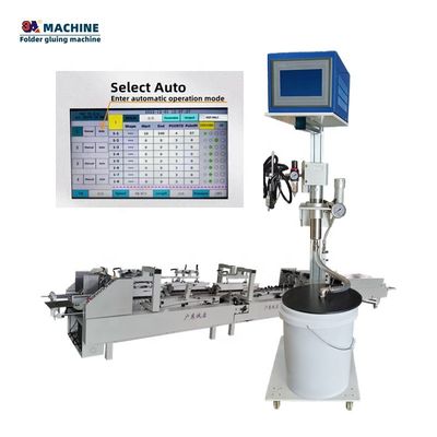 6 Kanäle 1 Kanone Automatische Mini Box Klappklebermaschine mit Druck 2-8Bar