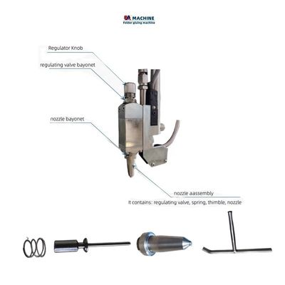 Umschlagmachine 3ACQ3 6 Kanäle 3 Geschütze Hot Melt Folder Klebmaschine