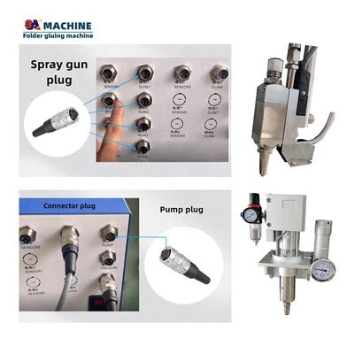 Umschlagmachine 3ACQ3 6 Kanäle 3 Geschütze Hot Melt Folder Klebmaschine