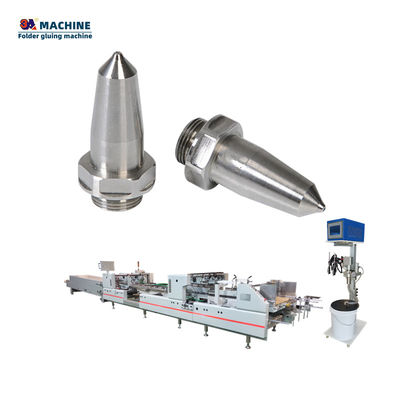 Spitzentechnik 3ACQ4 Automatische Folderaufklebermaschine mit 6 Kanälen und 4 Kaltkleberpistolen