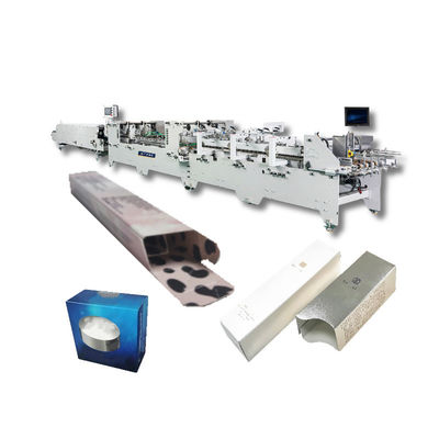 Automatische kontinuierliche Papierzufuhr Faltbox Kleber Karton Ordner Kleber Maschine Ankunft