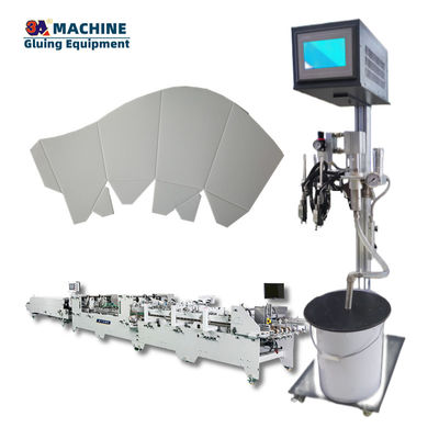2-8 Bar Druck Eingang 3ACQ 2 Automatische 6 Kanal 2 Pistolen Wellplattenklebmaschine