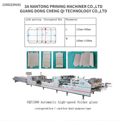 PLC-gesteuerte CQT1300 automatische Schnellschaltflächengleim für Wellpappen und Karton