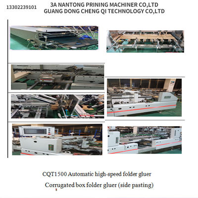 CQT1500 Walzschachtel-Folder Gluer Seitenaufklebung für die Geschwindigkeit Automatisches Falten und Kleben