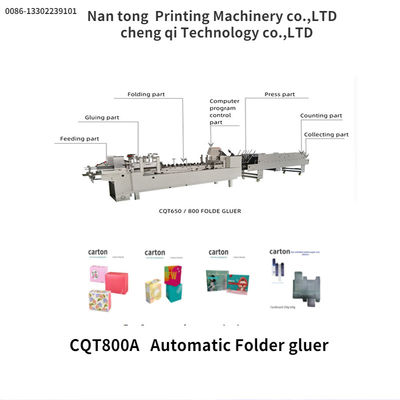 CQT/800A Automatische Ordner-Gluer-Box-Machmaschine 1600 KG Automatische Qualität Automatisch