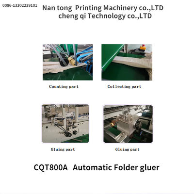 CQT/800A Automatische Ordner-Gluer-Box-Machmaschine 1600 KG Automatische Qualität Automatisch