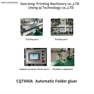 CQT/800A Automatische Ordner-Gluer-Box-Machmaschine 1600 KG Automatische Qualität Automatisch