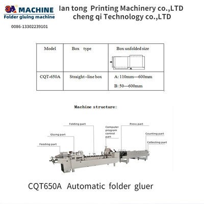 CQT650A-Genauigkeit Videoüberprüfung Ordner Kleberteile für Klebmaschine zum Einfügen von Papier