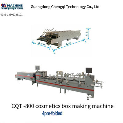 Verbessern Sie Ihren Verpackungsprozess mit der CQT-800 vorgefalteten Kosmetik-Box-Herstellmaschine
