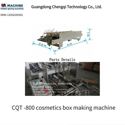 Verbessern Sie Ihren Verpackungsprozess mit der CQT-800 vorgefalteten Kosmetik-Box-Herstellmaschine