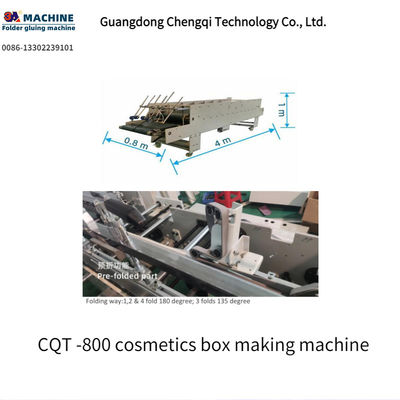 Verbessern Sie Ihren Verpackungsprozess mit der CQT-800 vorgefalteten Kosmetik-Box-Herstellmaschine