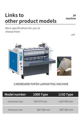 Verpackungsmaterial Holz CQT 1000 automatische Laminationsmaschine für Lackierte Pappe