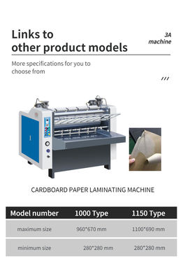 CQT 1000 Automatischer Flachbettkartonflötenlaminierer zur Flötenlaminierung von Karton