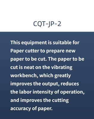 CQT-JP-2 Pneumatische Schwingung Papier Jogger Maschine für Papierschneidemaschine 600 kg