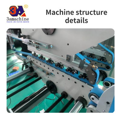 Kasten ausgeklappt Breiteste Papiergröße 600 mm Automatische Kaste Klappmaschine Klebmaschine Ordner Klebstoff