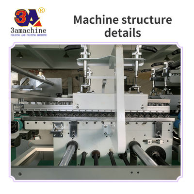 Kasten ausgeklappt Breiteste Papiergröße 600 mm Automatische Kaste Klappmaschine Klebmaschine Ordner Klebstoff