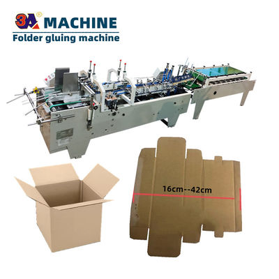 Automatische Mini-Kugelbox-Folder Gluer-Papierformmaschine Klappmaschine Klebmaschine