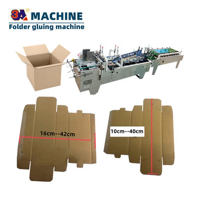 Automatische Mini-Kugelbox-Folder Gluer-Papierformmaschine Klappmaschine Klebmaschine