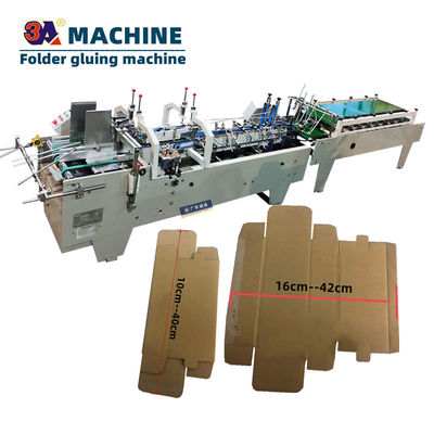 Automatische Mini-Kugelbox-Folder Gluer-Papierformmaschine Klappmaschine Klebmaschine