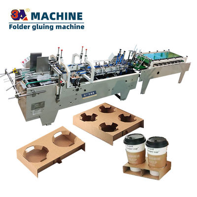 Automatische Mini-Kugelbox-Folder Gluer-Papierformmaschine Klappmaschine Klebmaschine