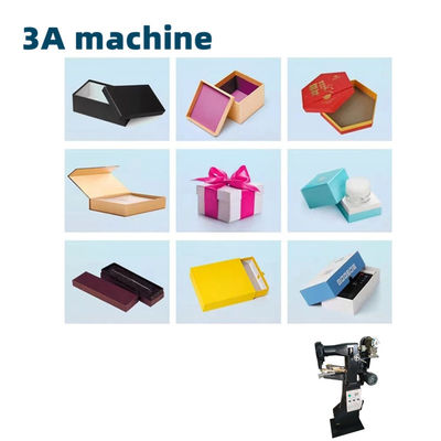 PLC-Kernkomponenten CQT-TJ Manuelle starre Papierbox Eckband Klebmaschine Ordnerklebstoff