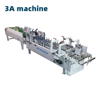 High Speed Folder Gluer Machine für Karton 250g-650g Kisten Papiermaterial