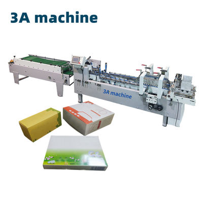 Gluer aus gewölbter Kartonkartonkarte mit Seitenklebstoff automatisches und Papierverpackungsmaterial