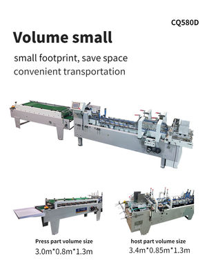 250 m/min Geschwindigkeit 3ACQ*580 Edg Gluer Folder Glue Machine Papierbox Machinery