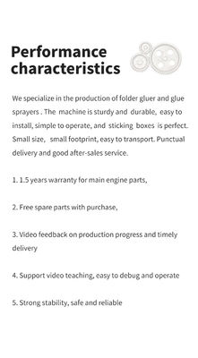 High Speed Folder Gluer Machine für Papiermaterial und Box ausgebreitet breiteste Papiergröße