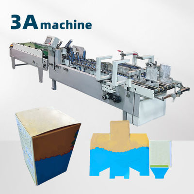 6 Eckbox-Folder Gluer-Maschine für die halbautomatische Zigarettenschachtel-Produktionsanlage