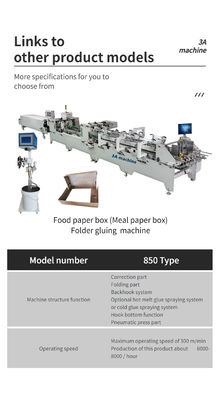 Automatische Klasse Automatische 3ACQ 580E Box Klebe-Maschine für Papierklebmaschine