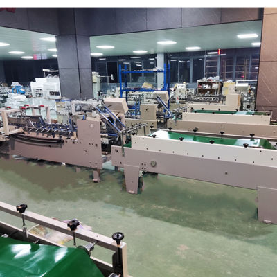 230 m/min Arbeitsgeschwindigkeit Halbautomatische Folderaufklebermaschine Mini Box Folderaufklebermaschine