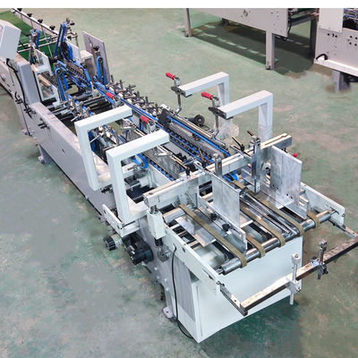 230 m/min Arbeitsgeschwindigkeit Halbautomatische Folderaufklebermaschine Mini Box Folderaufklebermaschine