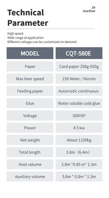 Papierkaltklebstoff-Folder-Klebmaschine mit optionale Funktion und leicht zu automatisierendem Seitenklebstoff