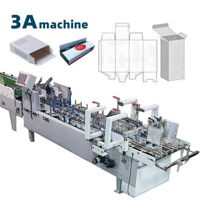 3ACQ 580E Kartonschachtel Klebe-Maschine Seitenkleber Klappmaschine für die Lunchbox-Produktion